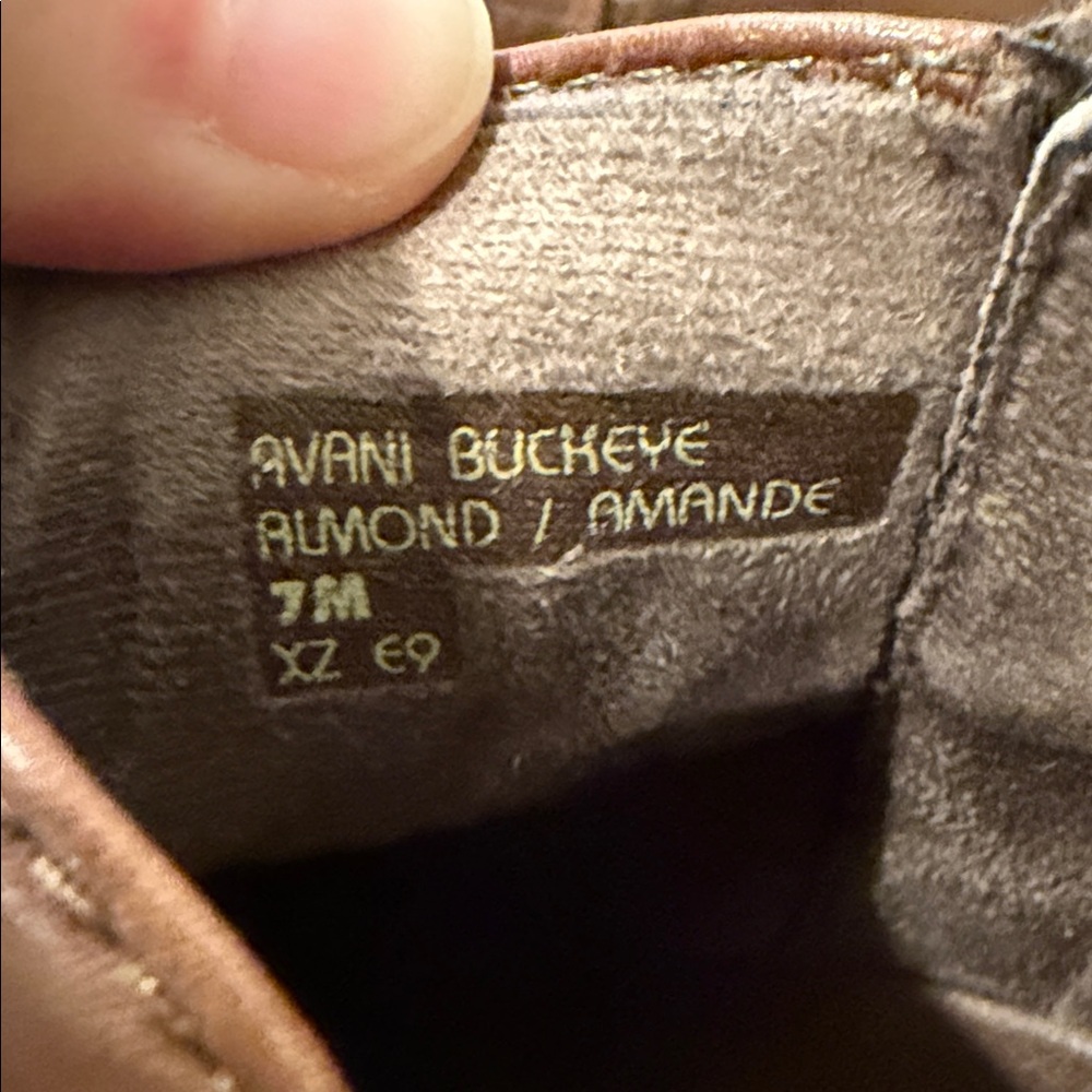 Earth Brown Leather Ankle Boots with Side Zip - Picture 4 of 4